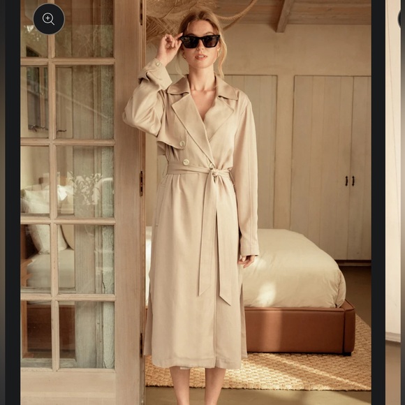 NWT darling society overcast trench coat - Picture 3 of 5